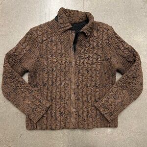 UBU Reversible Faux Leather Print Brown and Black Insulated Puffer Jacket